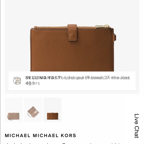 Michael Kors double zipper wallet - Picture 4 of 6